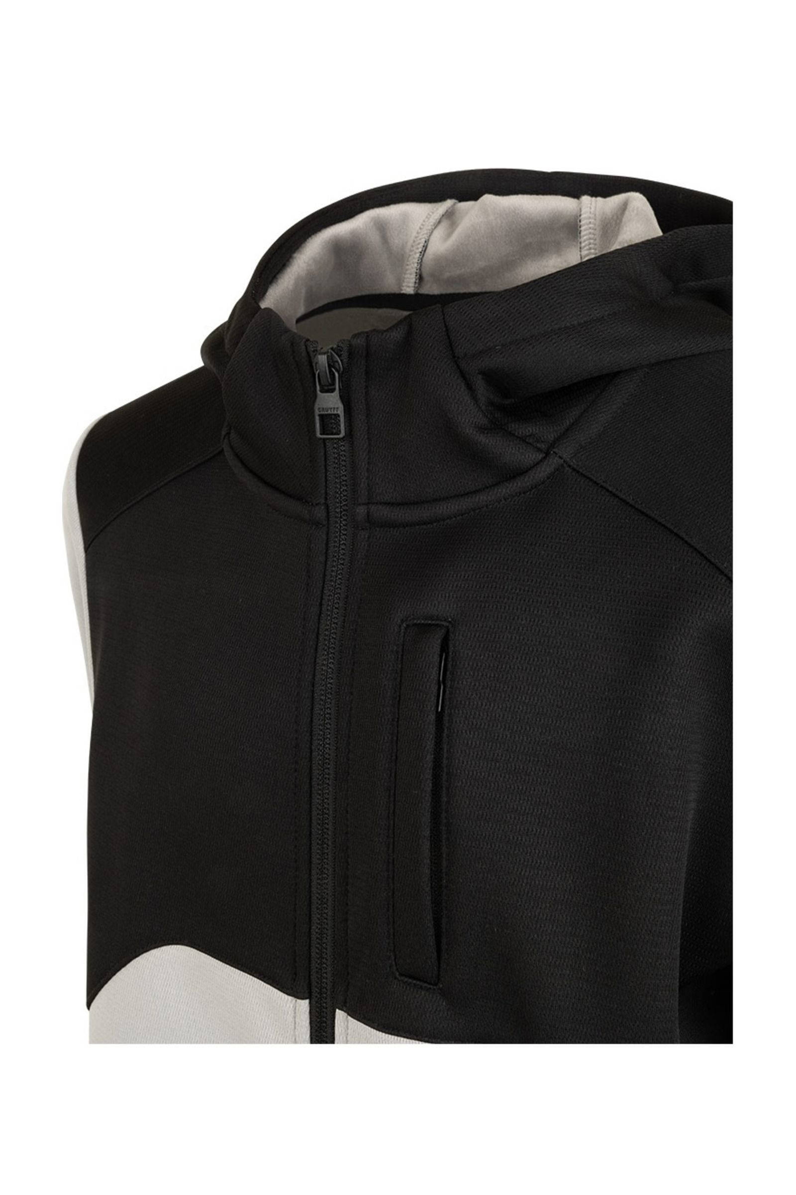 Cruyff fleece vest zwart/grijs