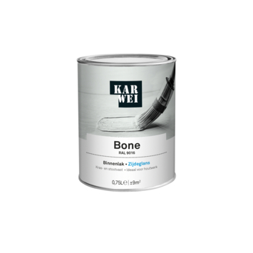KARWEI binnenlak zijdeglans RAL 9016 bone 750 ml