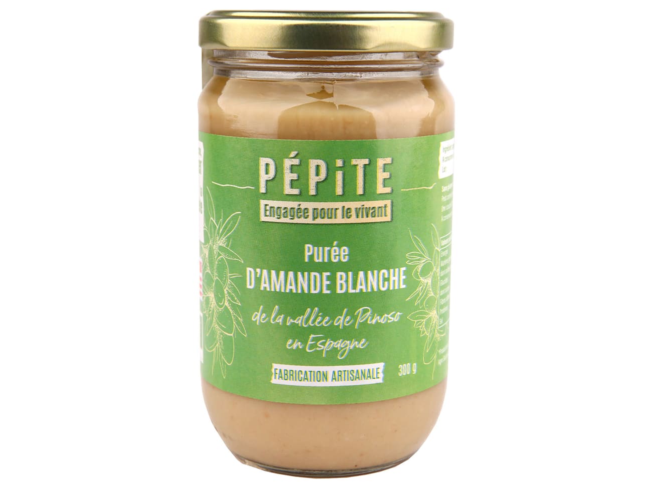 Purée d'amande blanche Bio - 300 g - Pépite