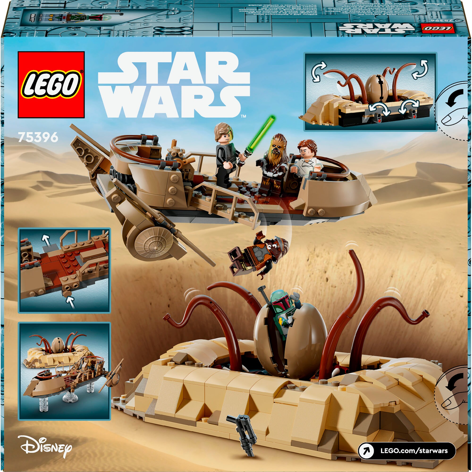 LEGO Konstruktionsspielzeug Star Wars Wüsten-Skiff und Sarlacc-Grube