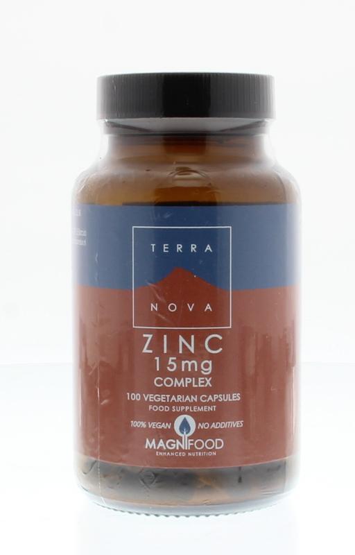 Terranova Zinc 15 MG Complex 100 Vegan Capsules