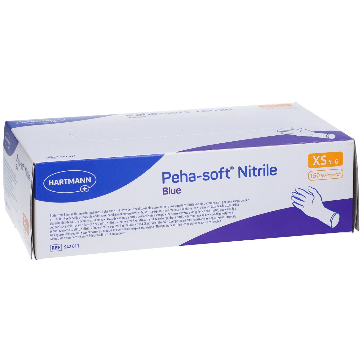 Peha-soft® nitrile blue puderfrei XS