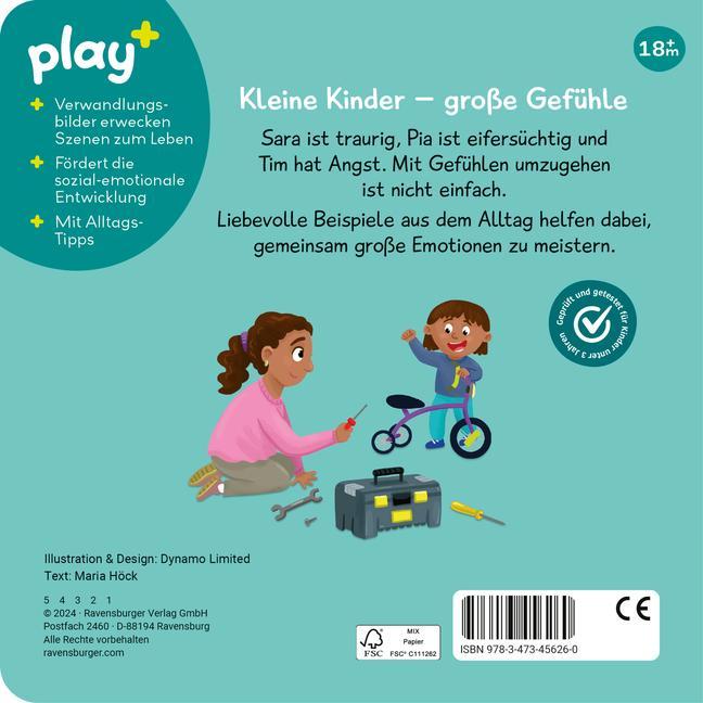 Ravensburger, play+ Mein erstes Schiebebuch: Gefühle
