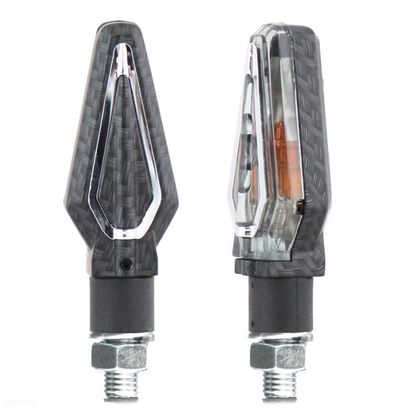 Clignotant Chaft SOUND LED (La paire) Universel - Noir / Gris
