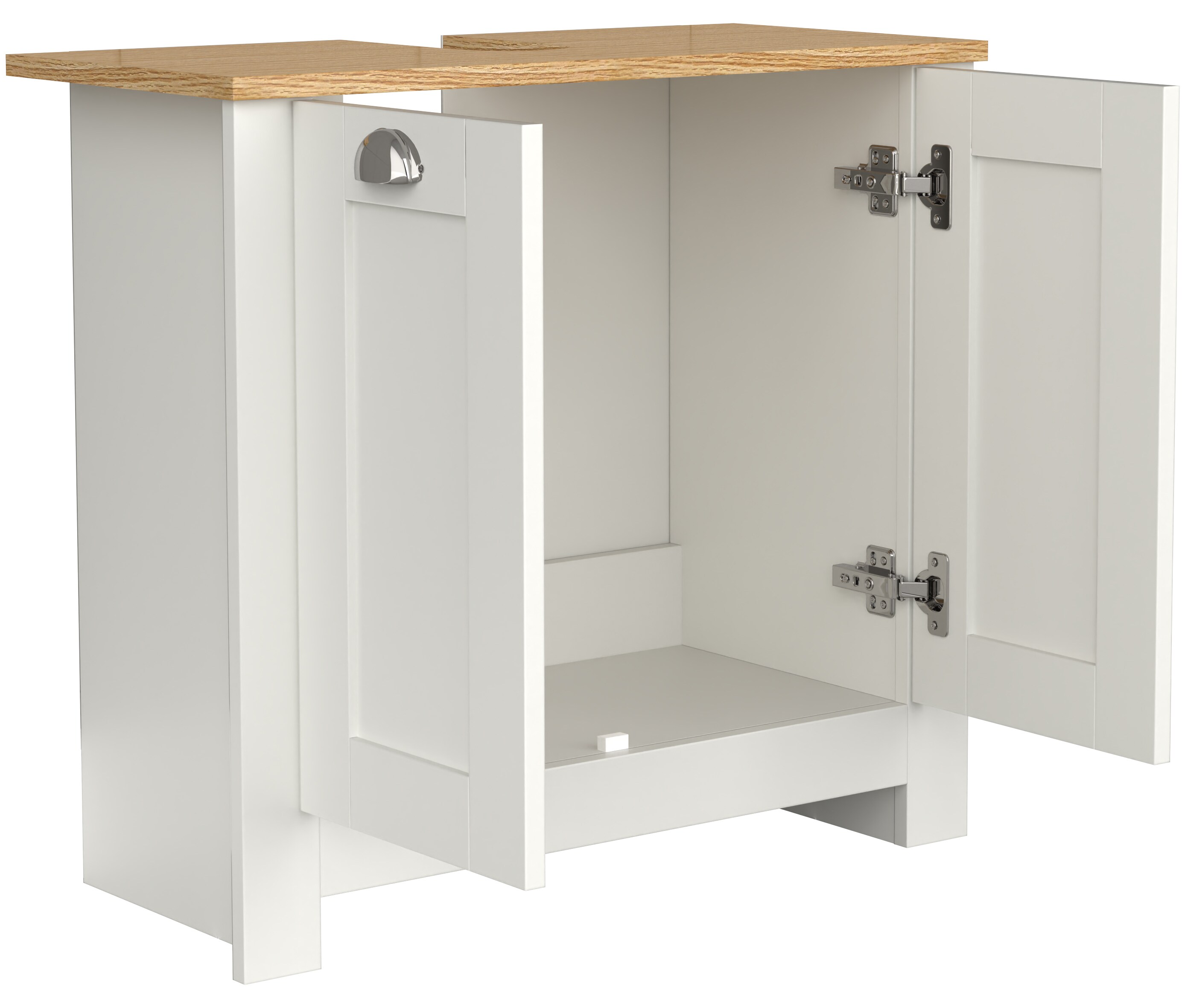 VCM Badmöbel Badunterschrank Waschbeckenunterschrank Badezimmer Drehtüren Balusa M