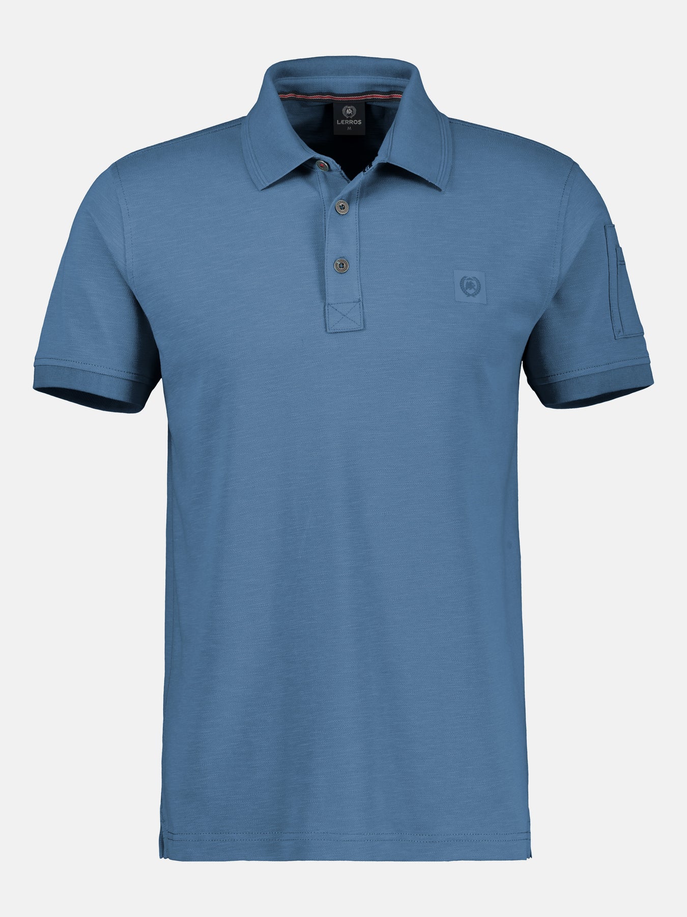 Herren Poloshirt in gewaschener Optik