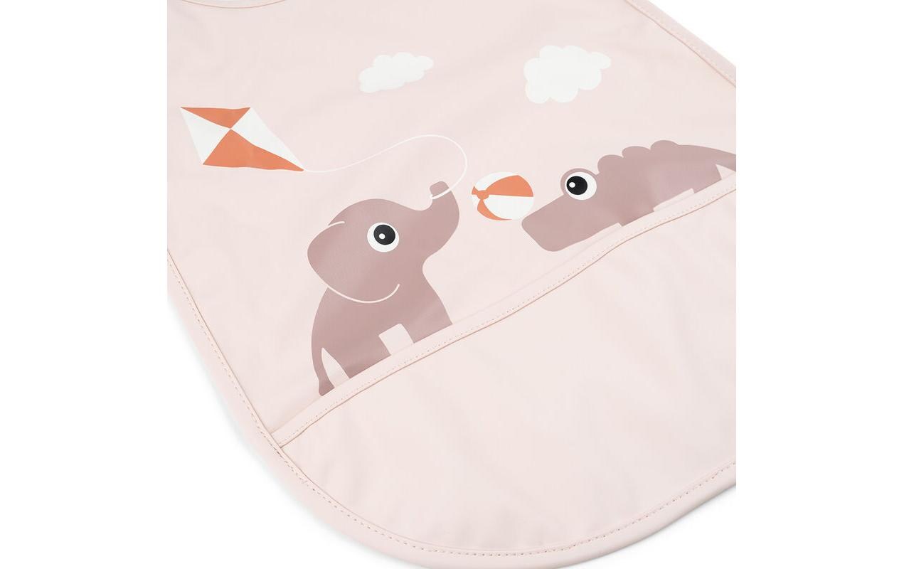 Lätzchen Rosa 42 x 26.5 cmWasserfestes Lätzchen mit Klettverschluss