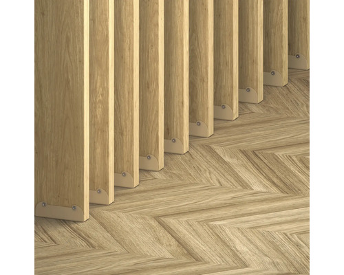 Lamel voor roomdivider, lamellenwand, Saragossa eiken, 2800 x 88 x 22 mm