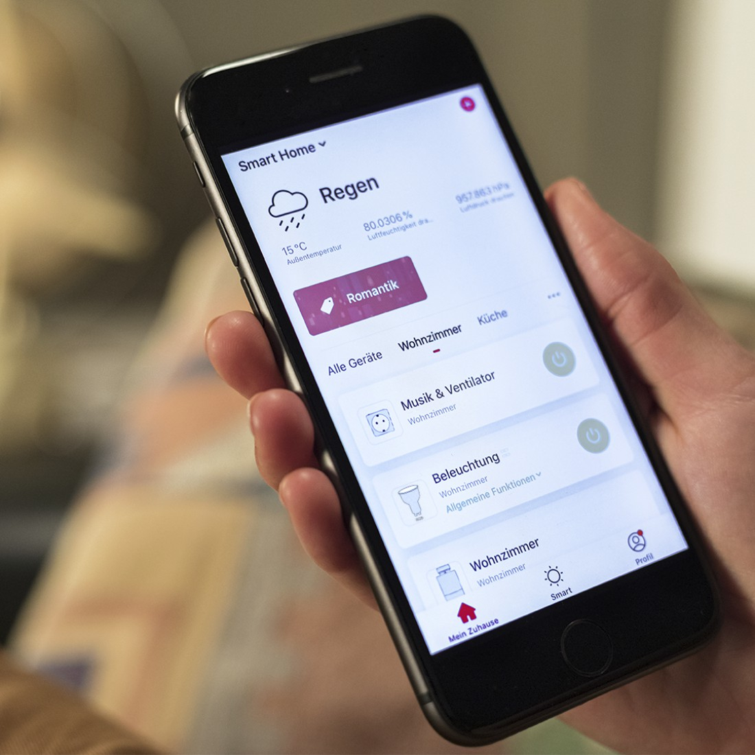 WLAN LED Lampe Dimmbare WiFi Glühbirne mit App Steuerung für iOS/Android GU10 / 5.5W (176598) - Multi-Colour