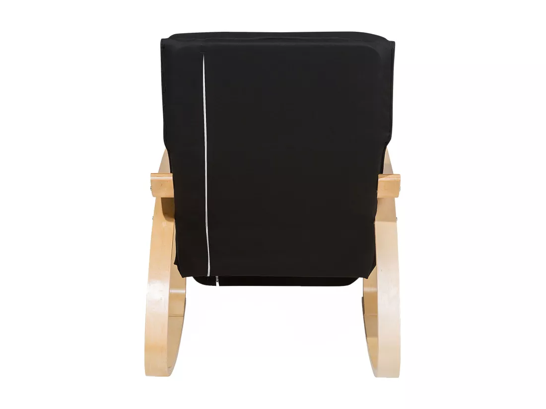 Fauteuil à bascule WESTON Tissu Noir