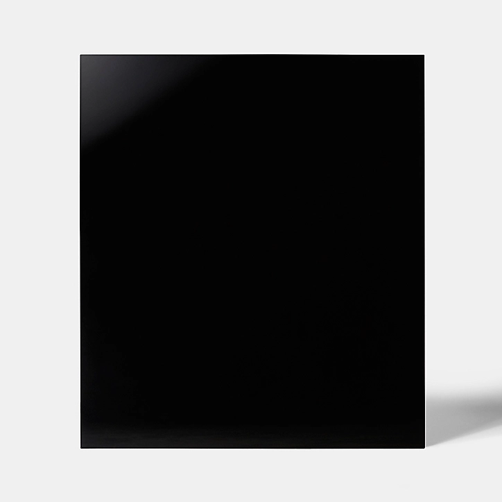 Fond de hotte en verre GoodHome Nashi noir l. 90 cm x H. 70 cm x Ép. 5 mm