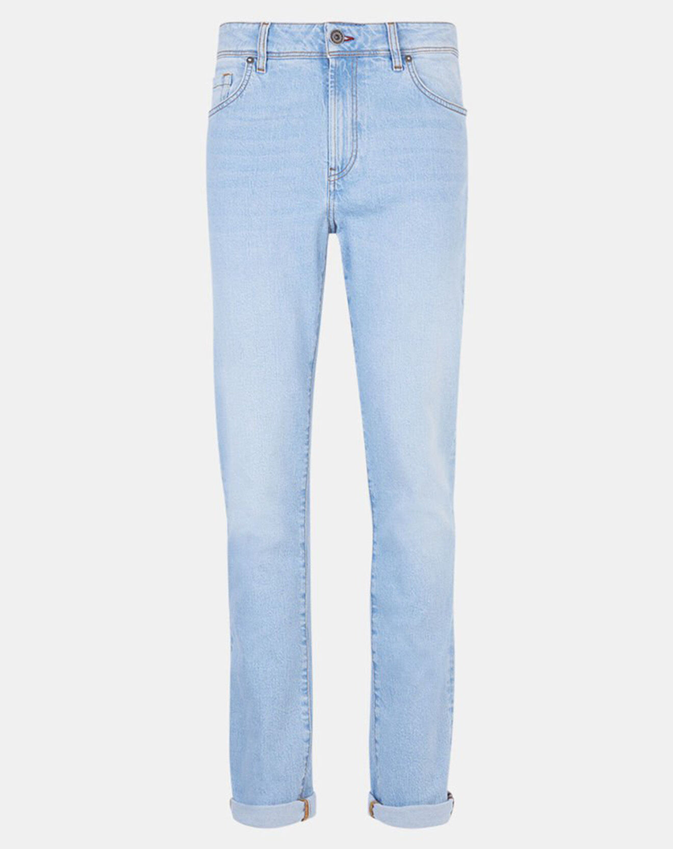 Galeries Lafayette Jean Regular Fit Mibleach Bleach bleu ciel