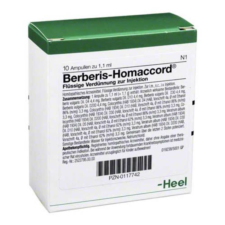 Berberis Homaccord Ampullen, 10 St