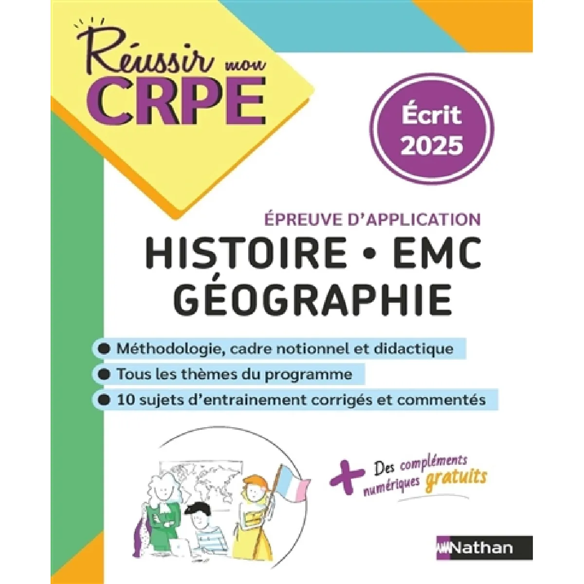 Histoire, EMC, géographie : épreuve d'application : écrit 2025
