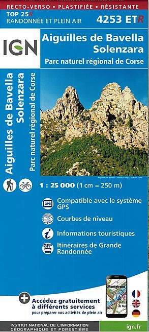 IGN - TOP25R 4253ETR AIGUILLES DE BAVELLA 1 25 000