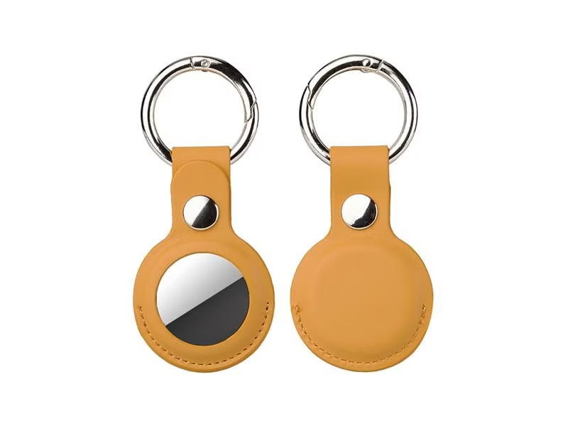 (5er Set) Apple AirTag Leder Hülle Schlüsselanhänger mit Schlüsselring (4S466157)