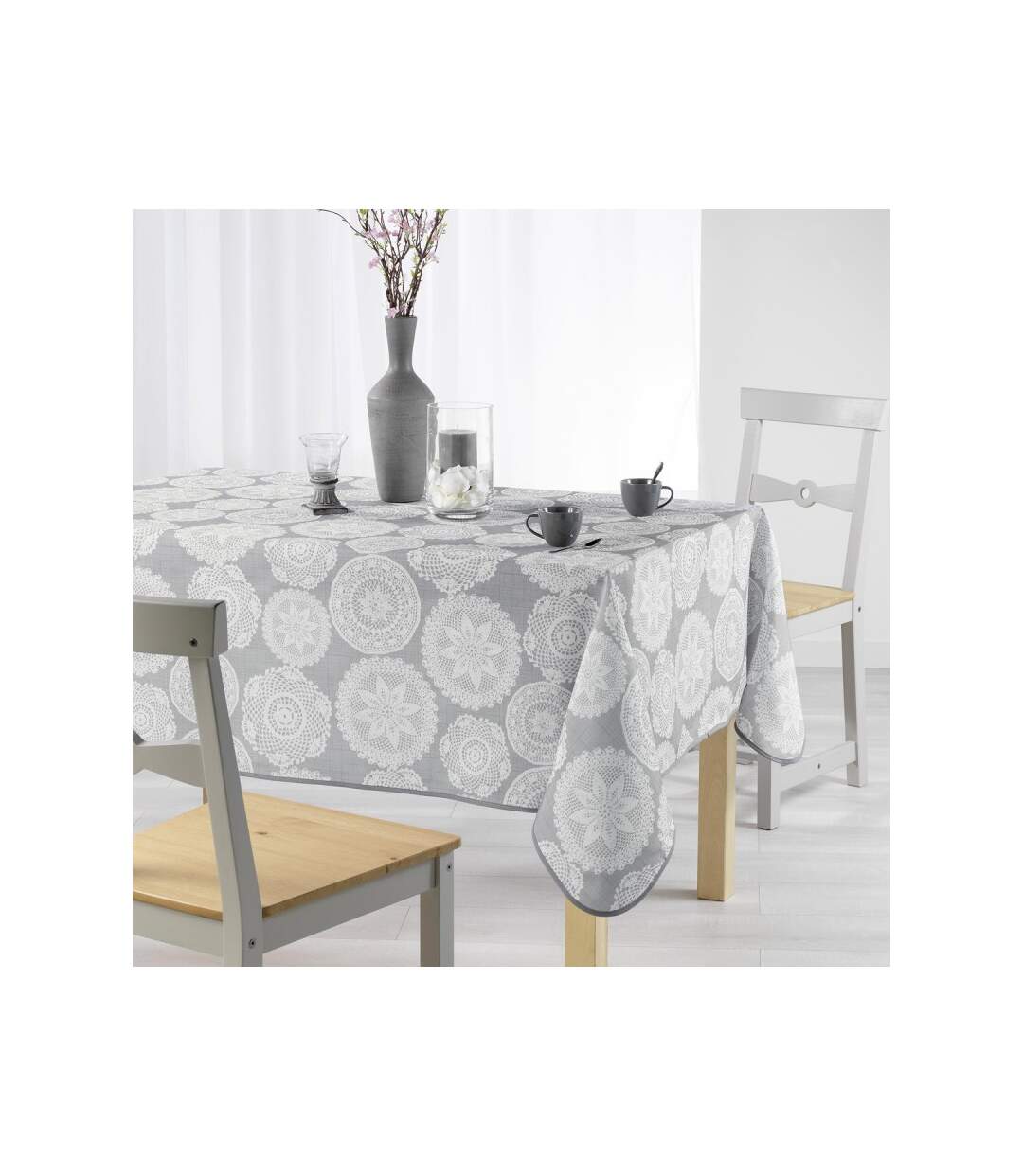 Nappe Antitache Anais 150x240cm Gris Anthracite