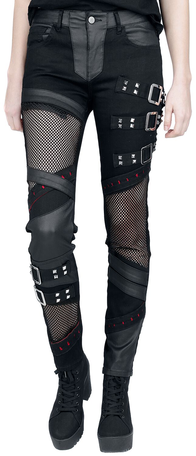 Jeans with Mesh Details | Gothicana by EMP Jean