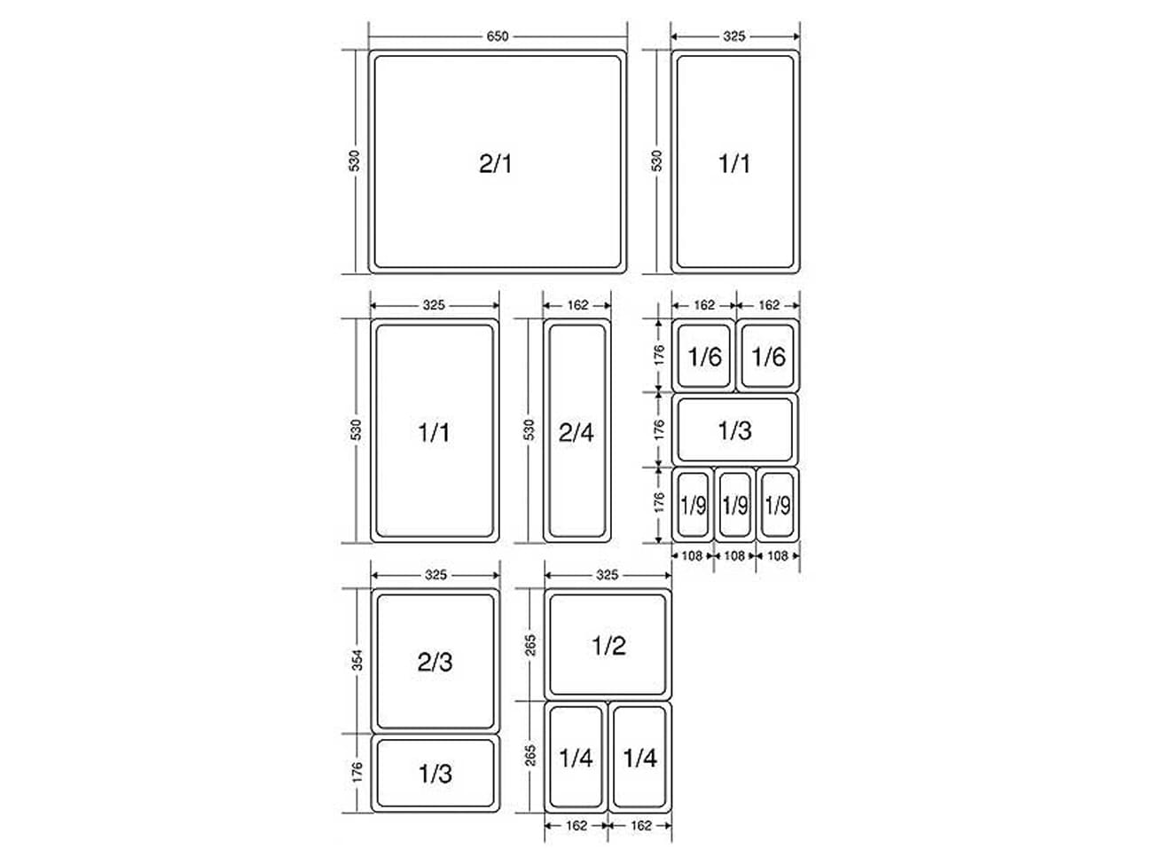 Couvercle avec poignée - au format GN 1/6 - Matfer