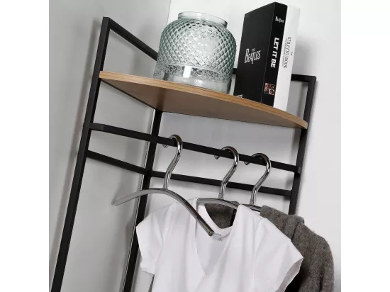 Etagère penderie d'angle H175 cm - LEXIE