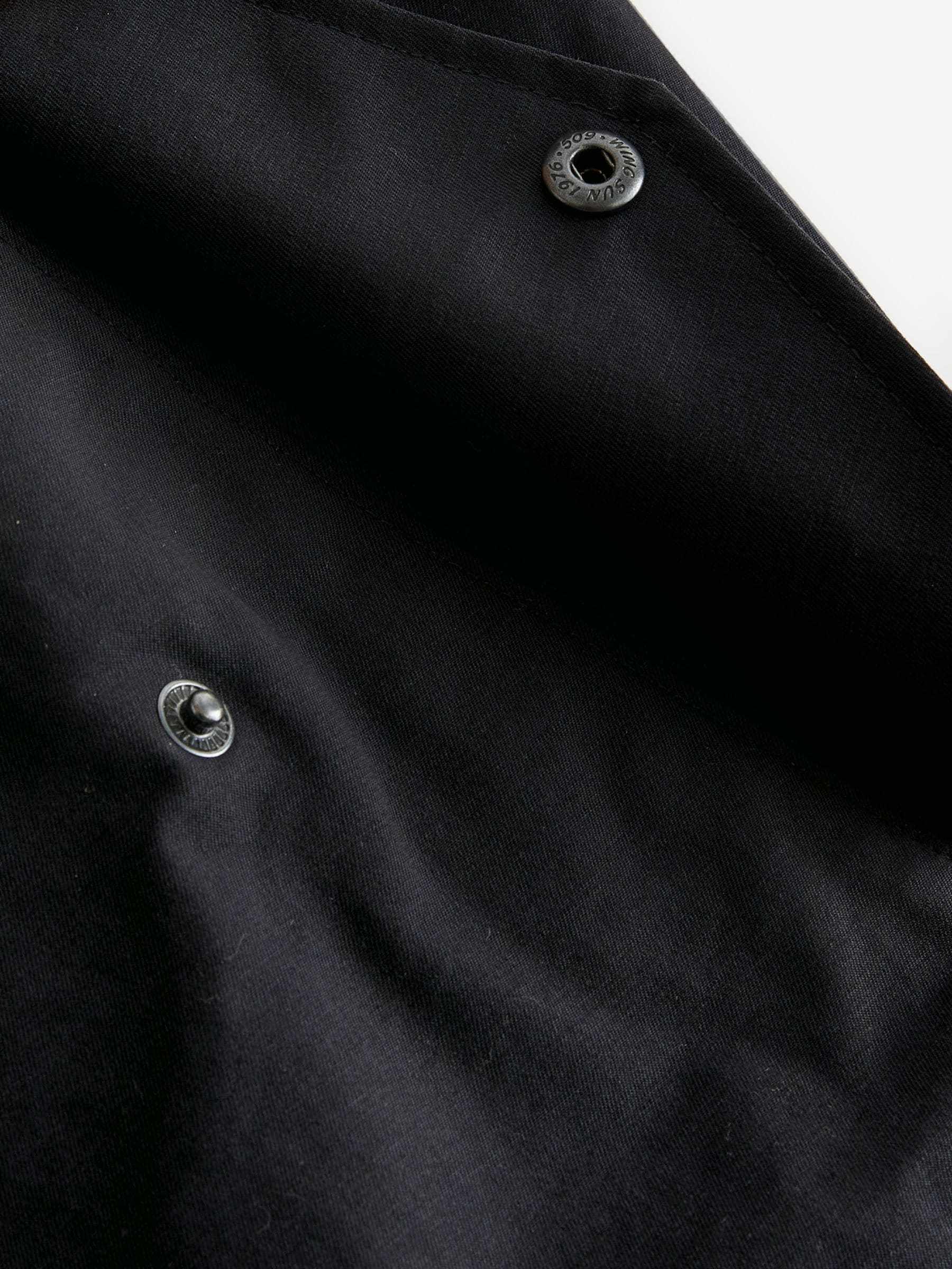 Donkerblauw - Regenbestendig Harrington jack met geruite voering