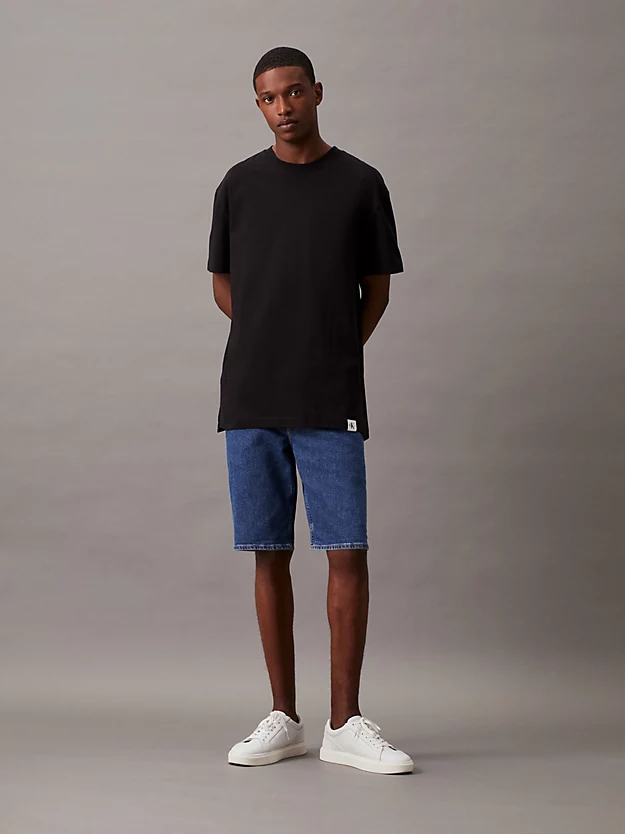 shorts jeans de corte regular