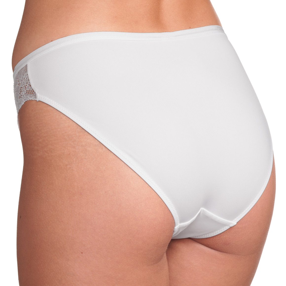 Damen Slip aus anschmiegsamer Mikrofaser weiss