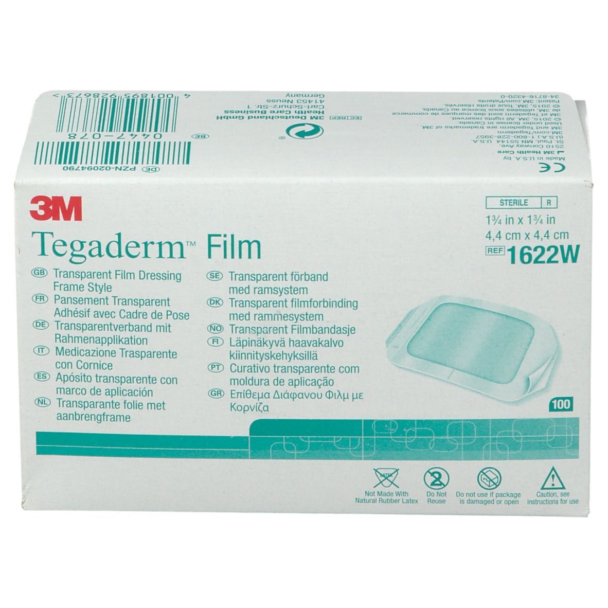 3M™ Tegaderm™ Transparenter Filmverband mit Applikationsrahmen