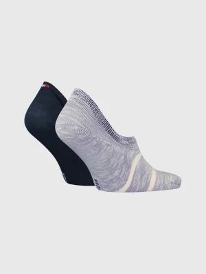 Pacote com 2 pares de meias com estampa de bandeira.