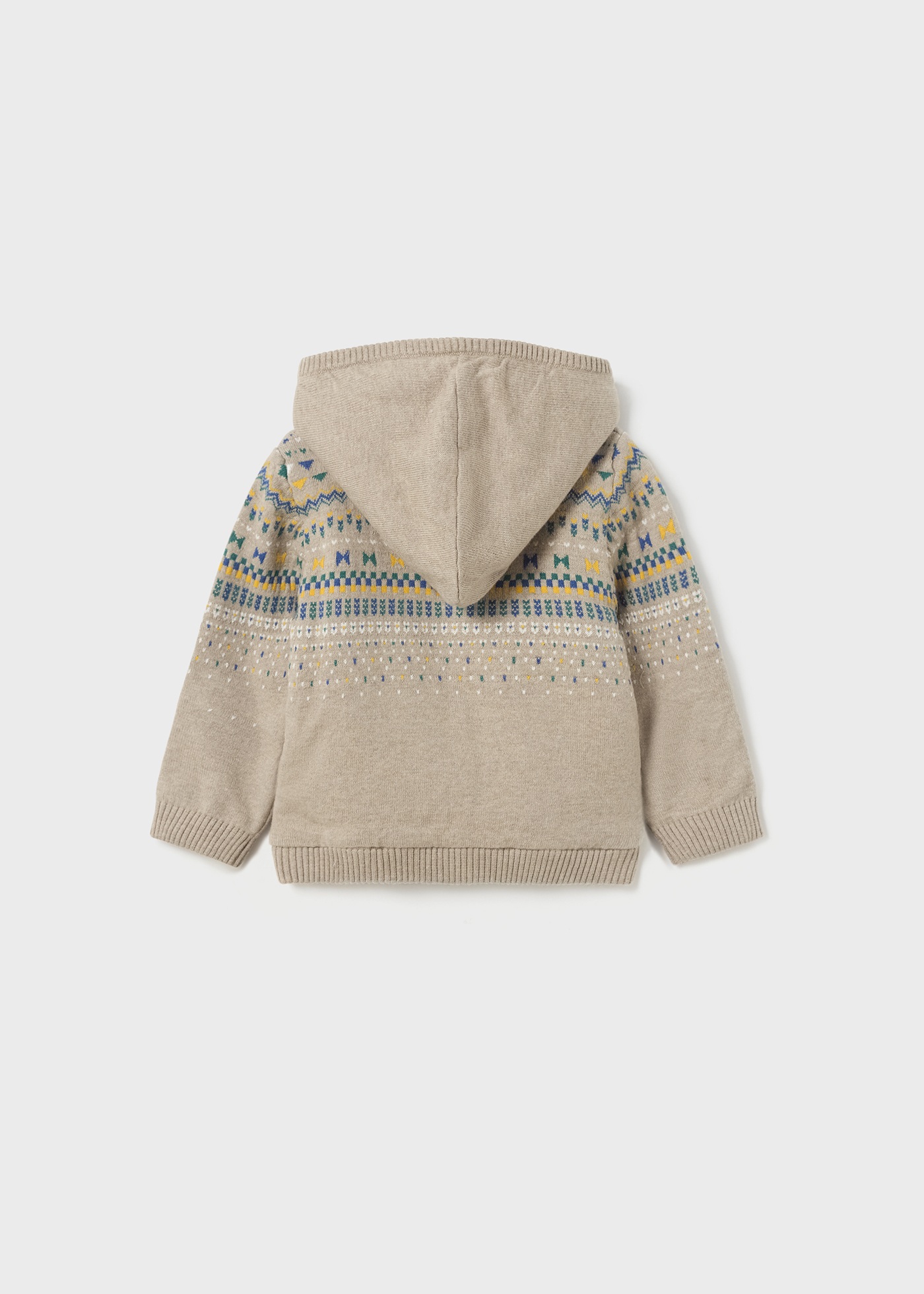 Casaquinho de tricô forrado para bebê