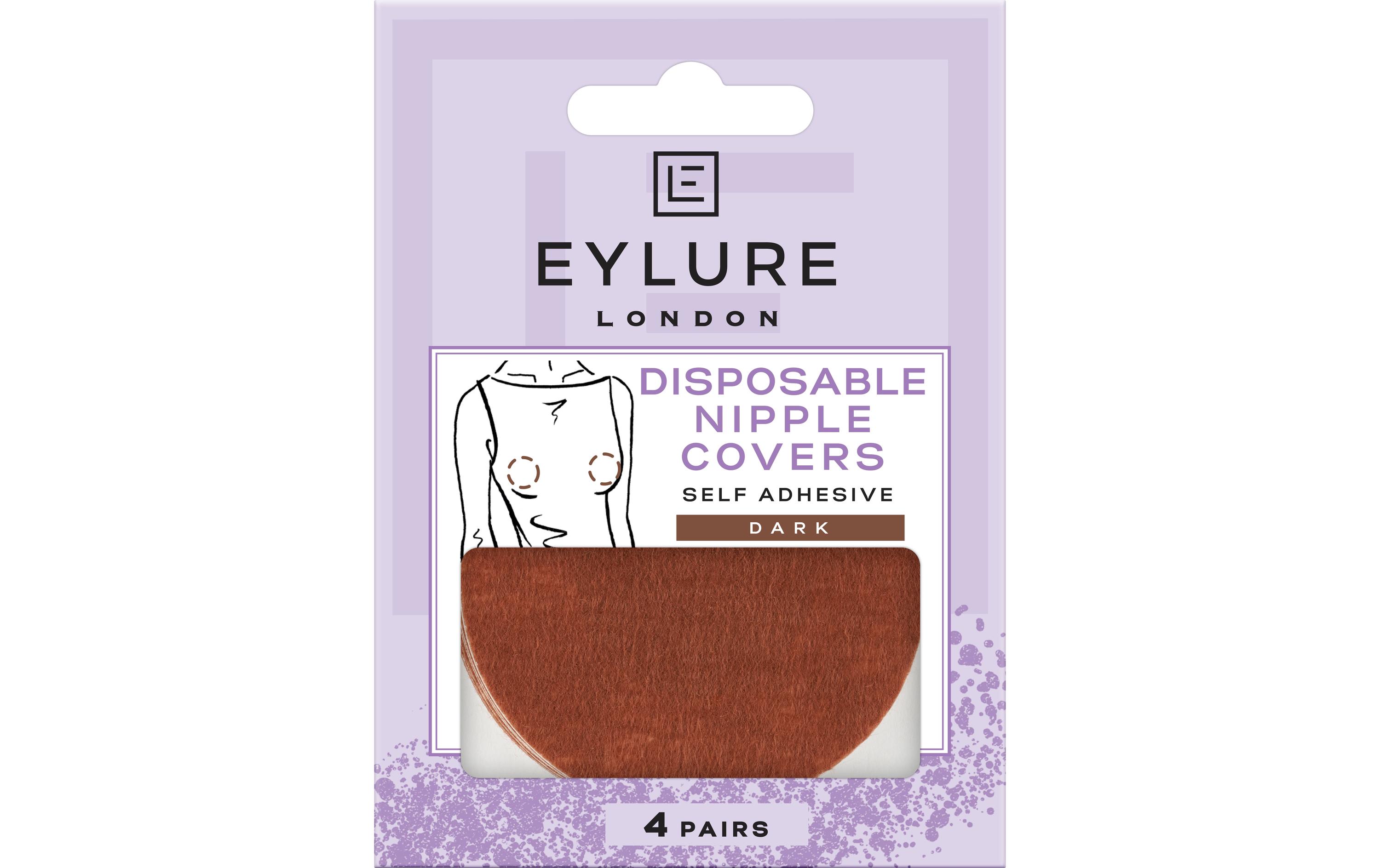 Nipple Covers dark Einmaliger Gebrauch, 8 StkSelbstklebende Nipple Covers für sicheren Halt