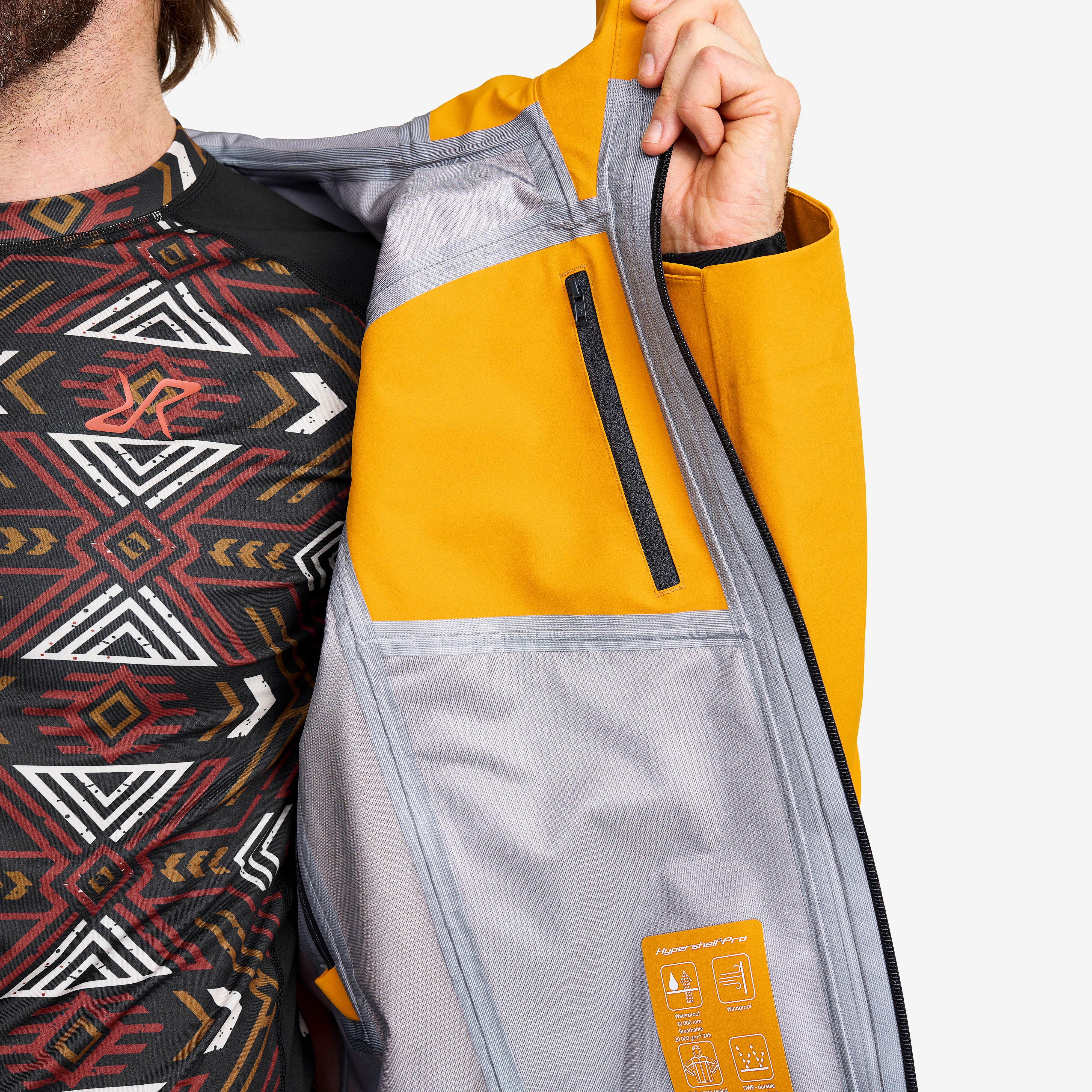 Cyclone 3L Shell Jacket Herre Golden Yellow