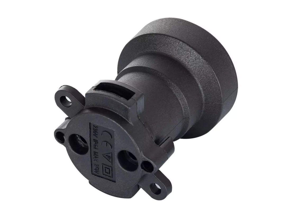 Guirlande Extérieure IP44 Câble Électrique Plat avec Douilles E27 sur Mesure Noire 100 m