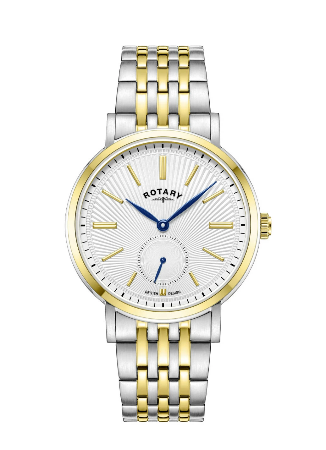 Rotary Quartz-Herrenuhr mit Edelstahlbandgehäuse