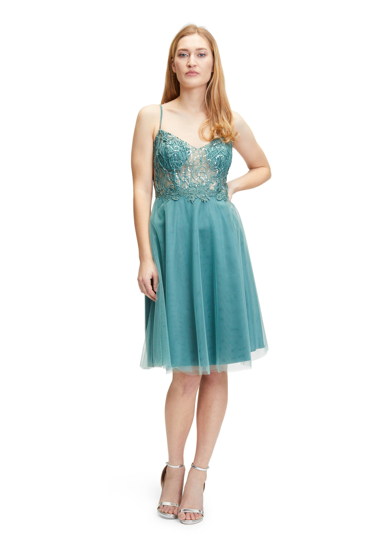 Vera Mont| Damen Cocktailkleid im Glitzer-Look