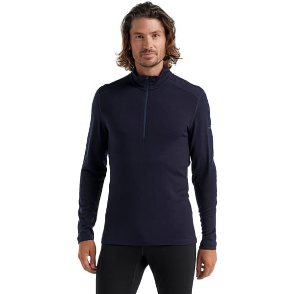 T-shirt thermique ICEBREAKER 260 TECH LS HALF ZIP MIDNIGHT NAVY