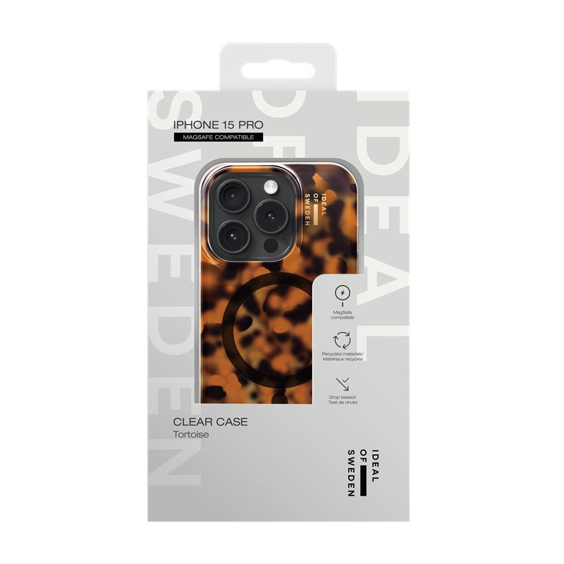 iPhone 15 Pro MagSafe Hardcase Hülle Clear Case Recycled (IDCLCMS-I2361P-518) - Tortoise