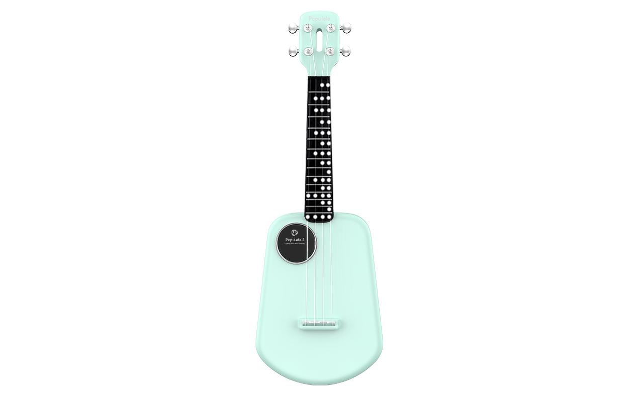 Ukulele Populele 2 Grün<br>Konzert-Ukulele mit LED-Anzeige-System