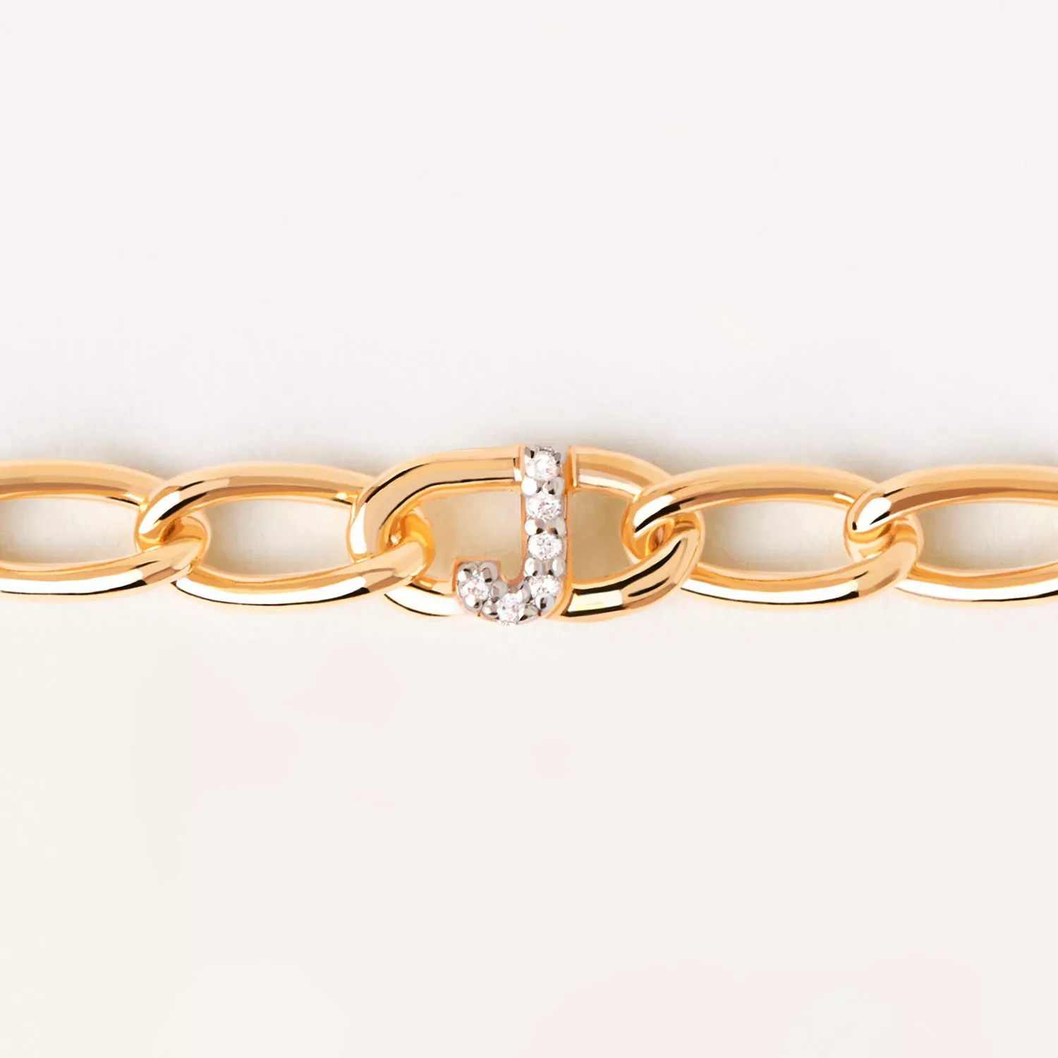 PDPAOLA Letter J Armbånd 18 kt. Forgyldt Sølv PU01-547-U