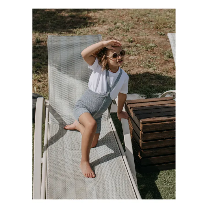 Silly Silas Short à Bretelles Coton Bio | Bleu