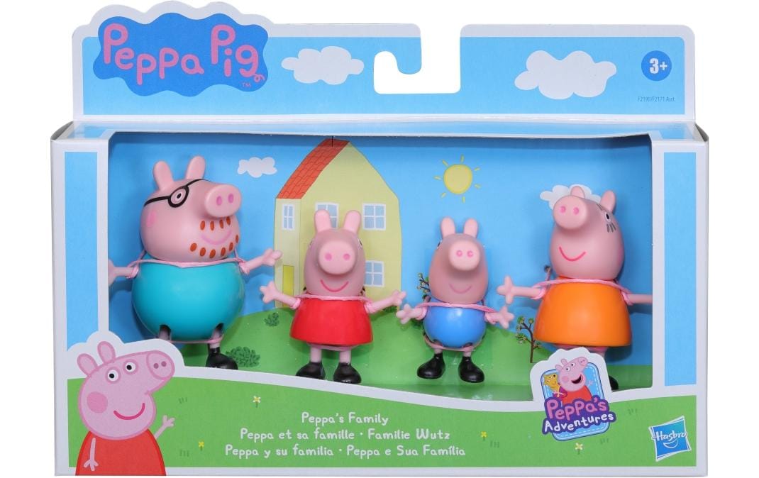 Spielfigurenset Peppa Pig und FamilieSpielset mit vier Figuren
