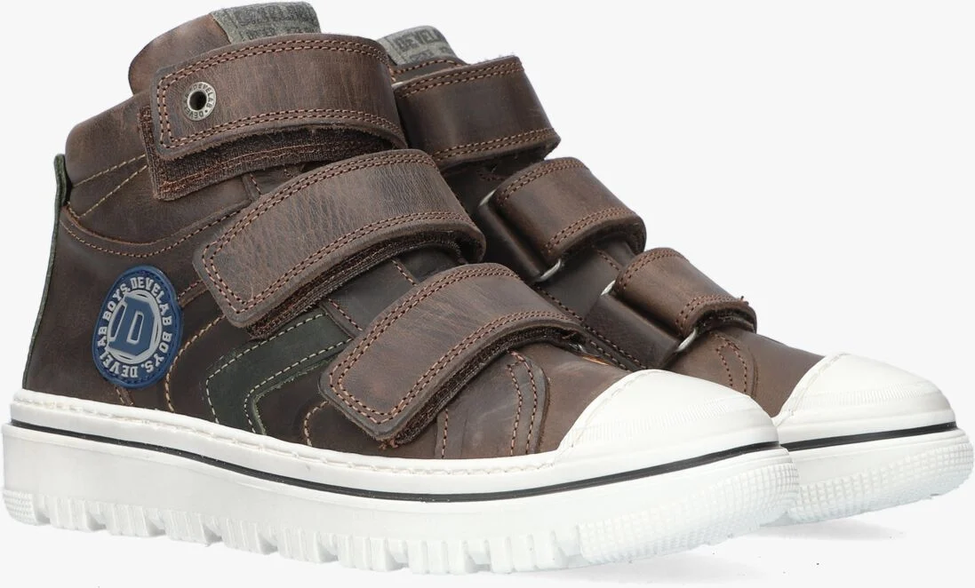 DEVELAB bruine develab hoge sneaker 41947