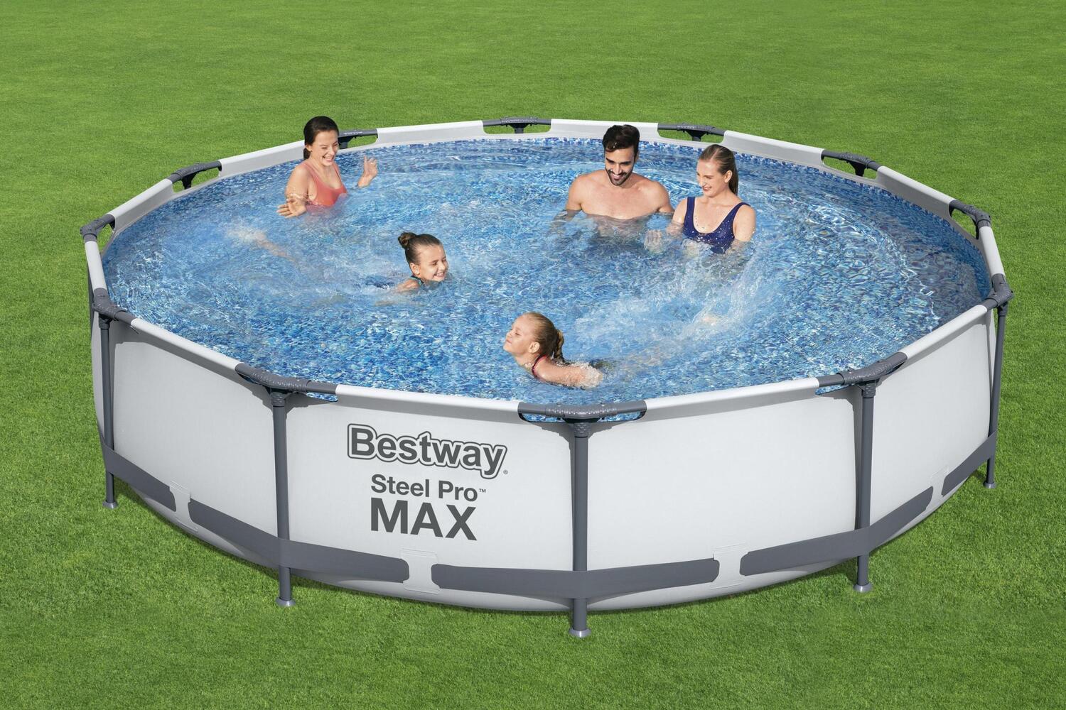 Bestway frame zwembad Steel Pro Max met pomp D 366 H 76 cm