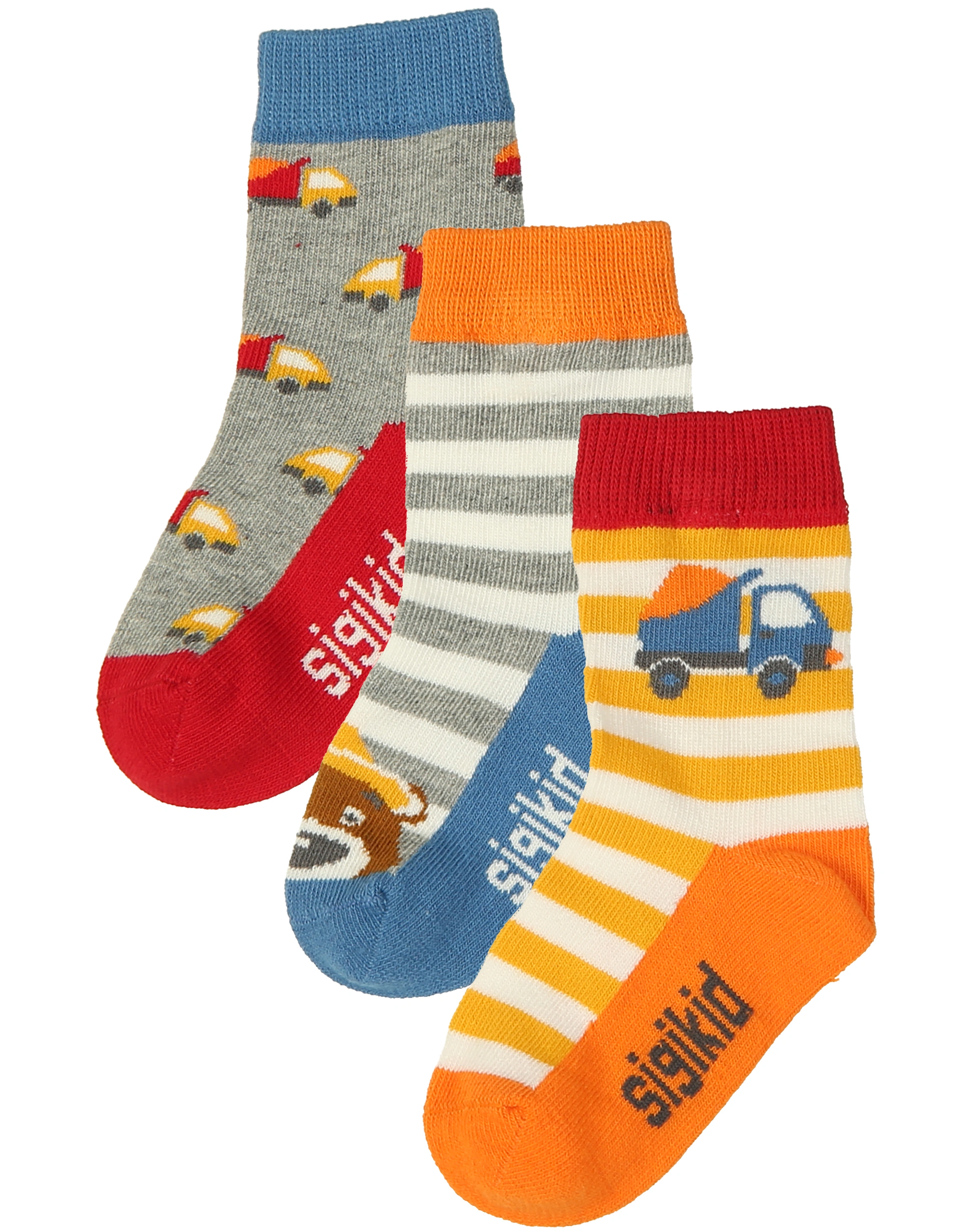 Strümpfe CONSTRUCTION 3er Pack in bunt