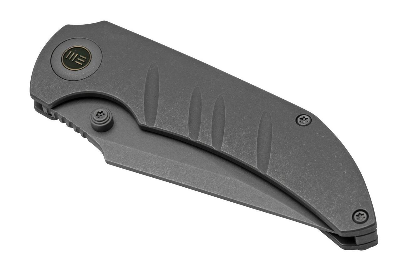 WE Knife Riff-Raff Grey Titanium, Stonewashed CPM 20CV WE22020B-3 zakmes, Matt Christensen design
