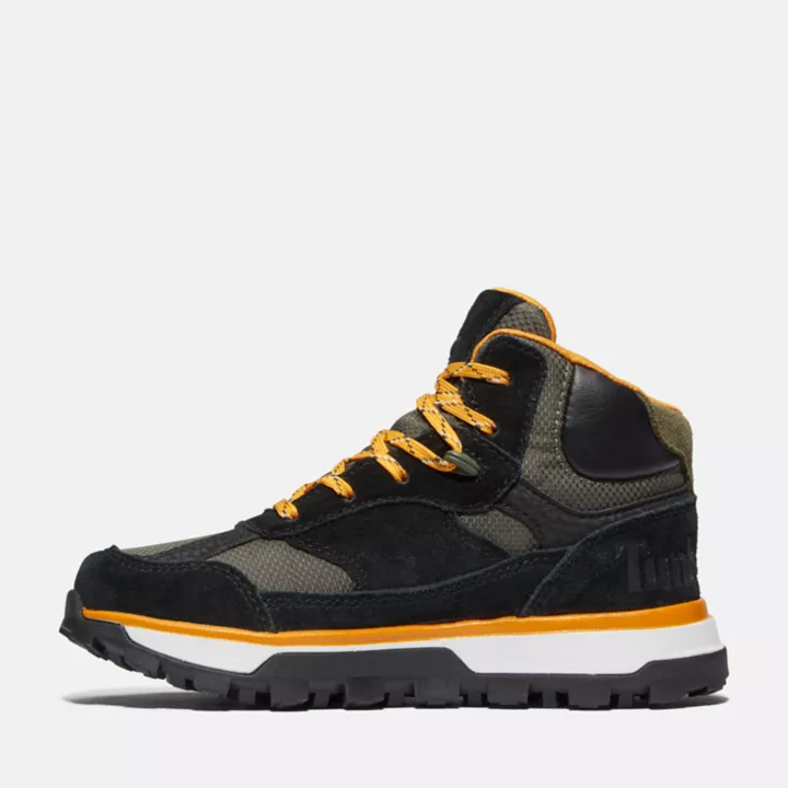 Chaussures de randonnée montantes Trail Trekker pour junior en noir