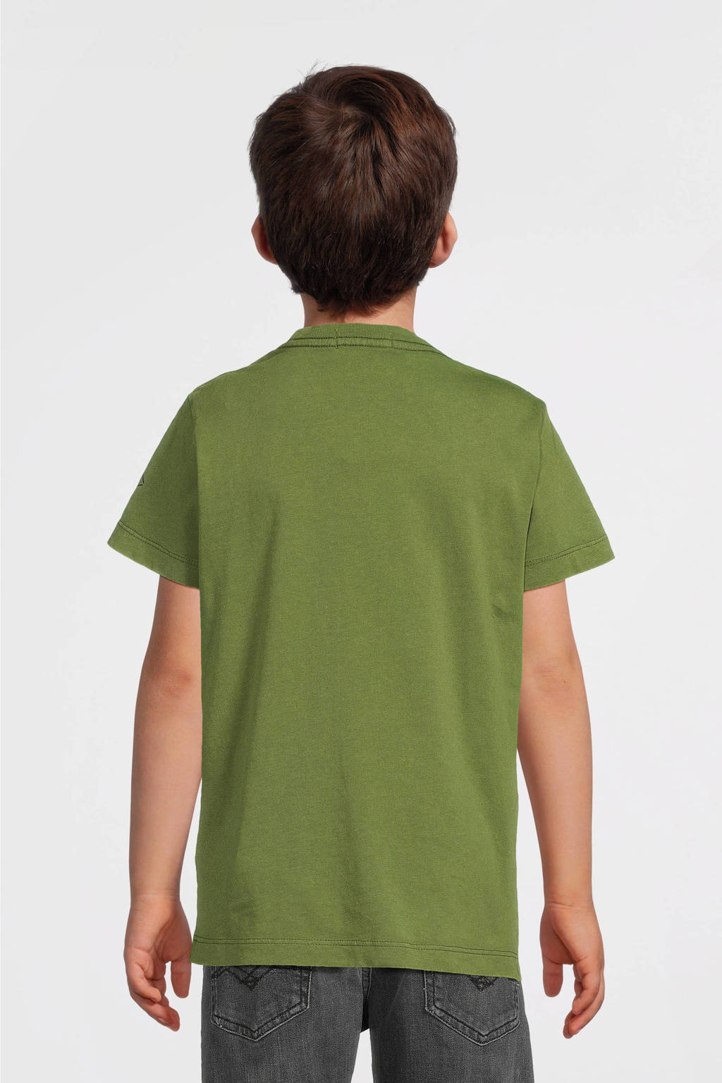REPLAY T-shirt met tekst