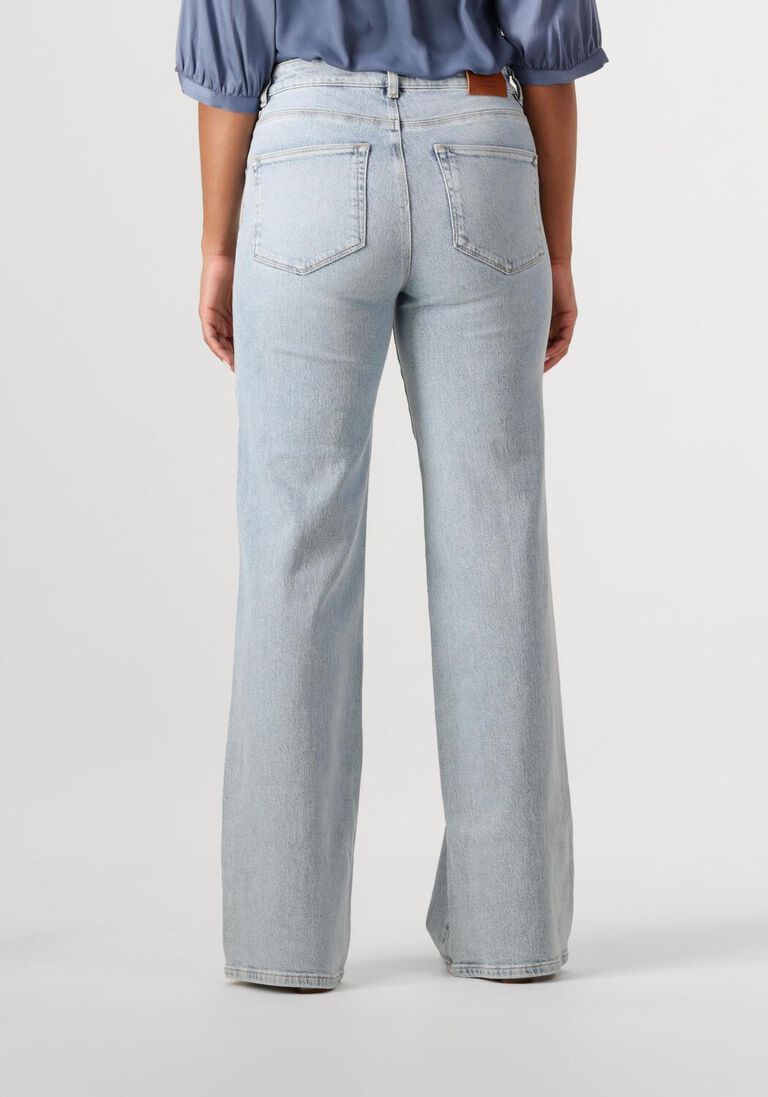 lichtblauwe dante6 wide jeans bella wide leg jeans