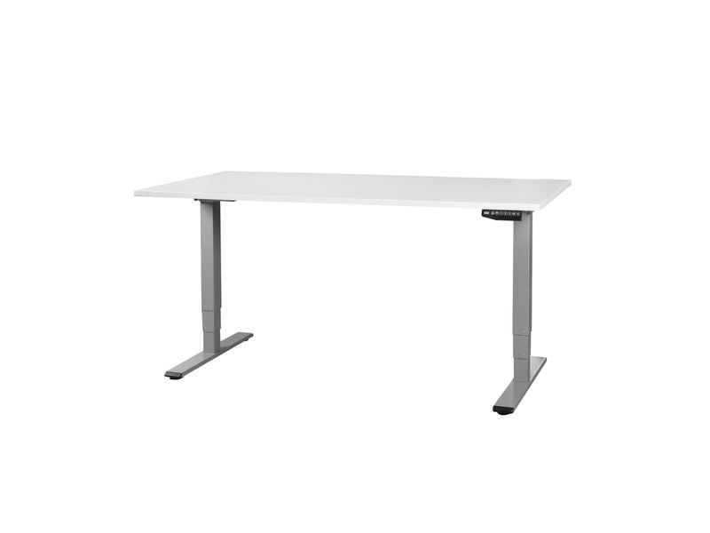 Contini Stehtisch ET225E 1.6 x 0.8 m, Dunkelgrau/Grau Höhenverstellbares Tischgestell mit Tischplatte