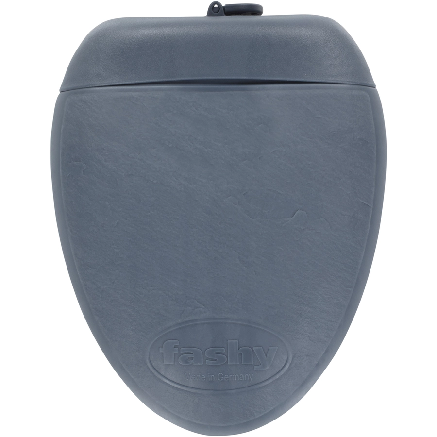 fashy® Wärmflasche 1,8L Smart Bottle Stone Edition in stahl blau